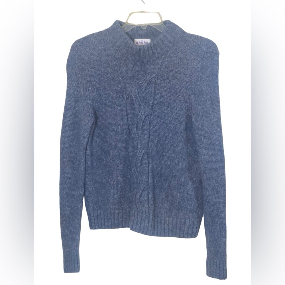 Brora Alpaca Cable Knot Jumper Sweater. Size 12-14 GUC